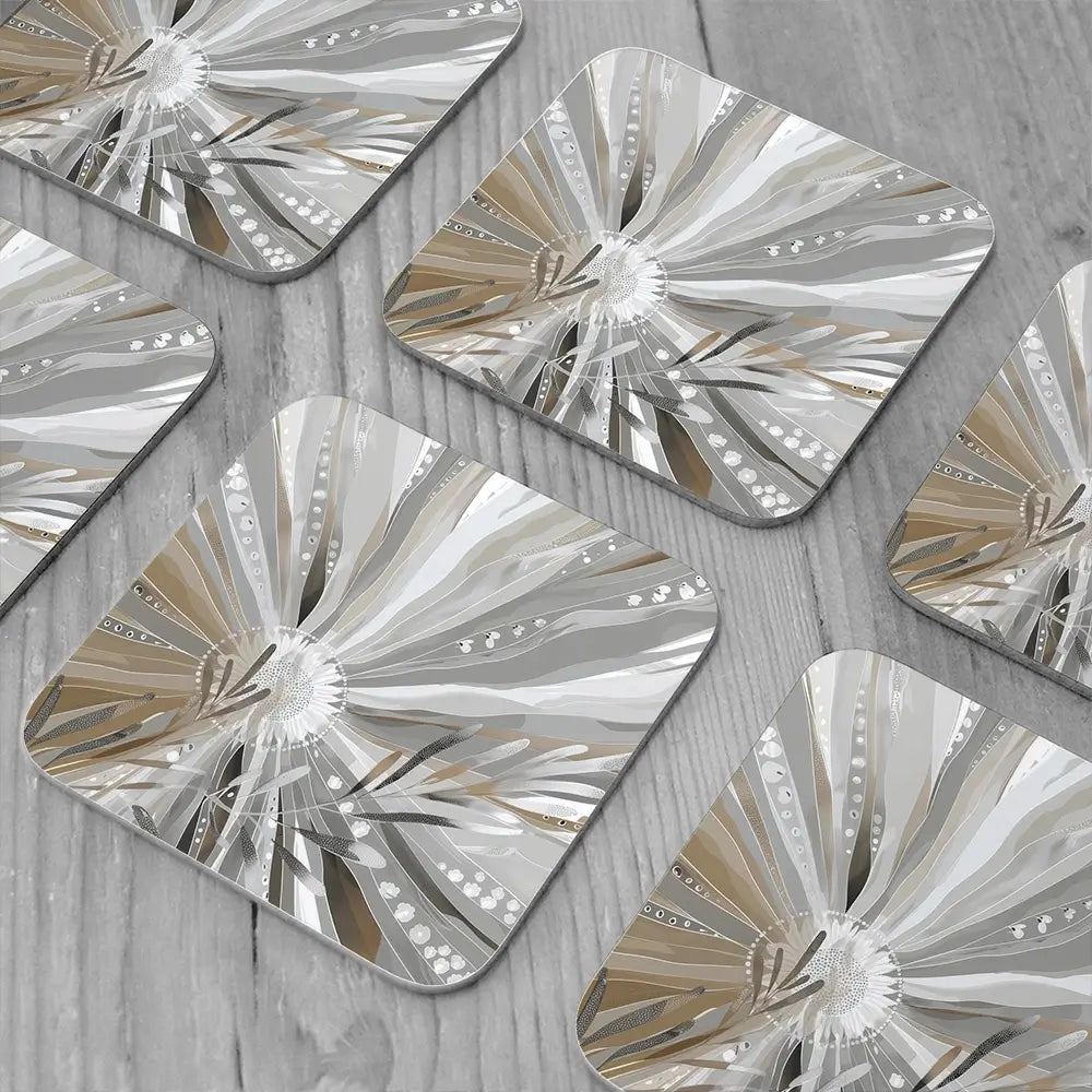 Wildlace Complement Coaster Set Wildlace Complement Coaster Set wall art product Bella Eve