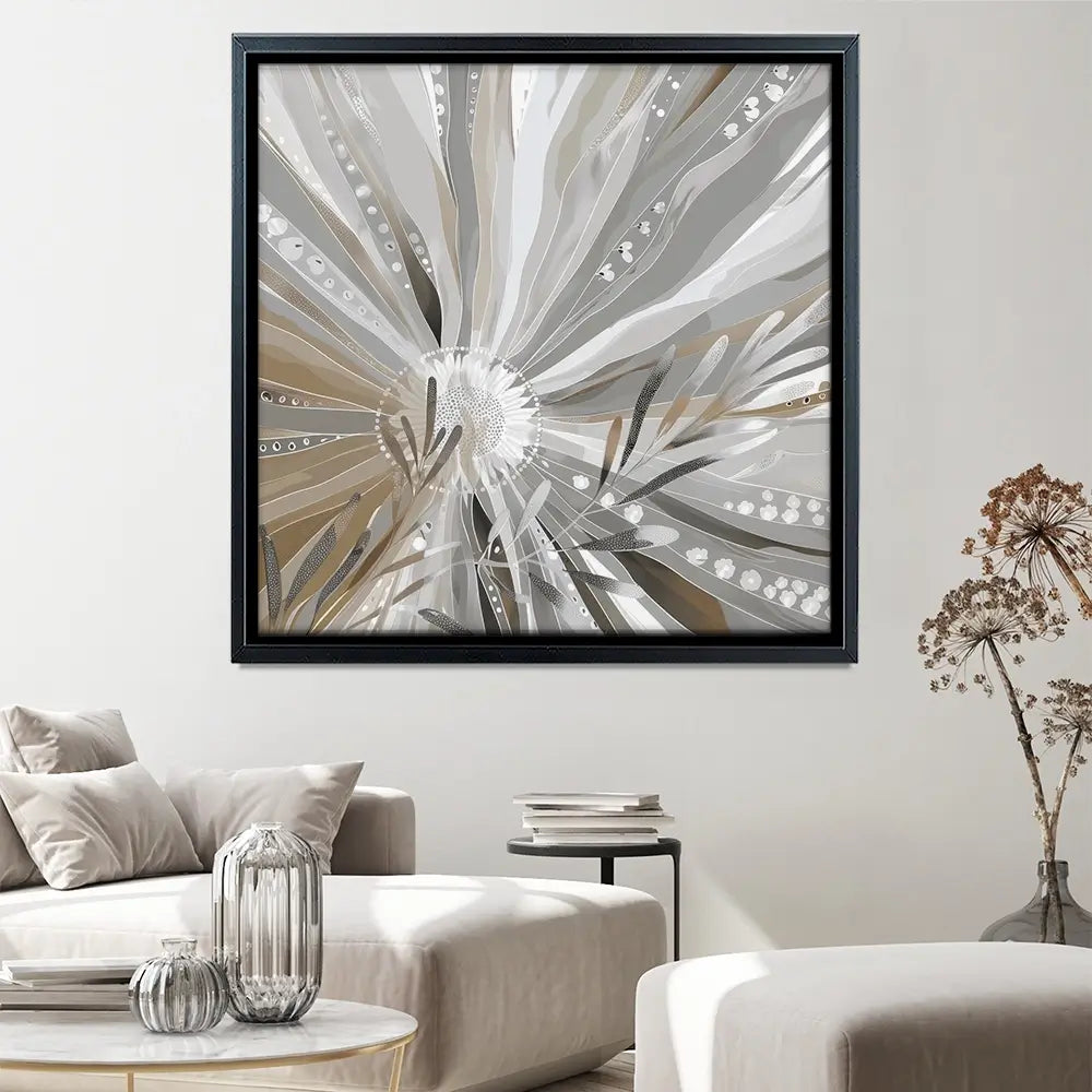 Wildlace Complement Square Canvas Print Wildlace Complement Square Canvas Print wall art product Bella Eve