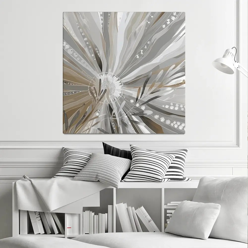Wildlace Complement Square Canvas Print Wildlace Complement Square Canvas Print wall art product Bella Eve
