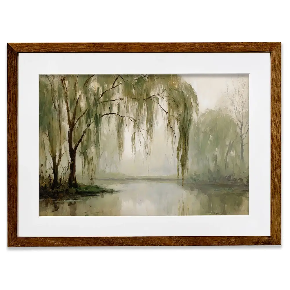 Willow Tree Framed Art Print Willow Tree Framed Art Print wall art product Petals Prints Design - Independent