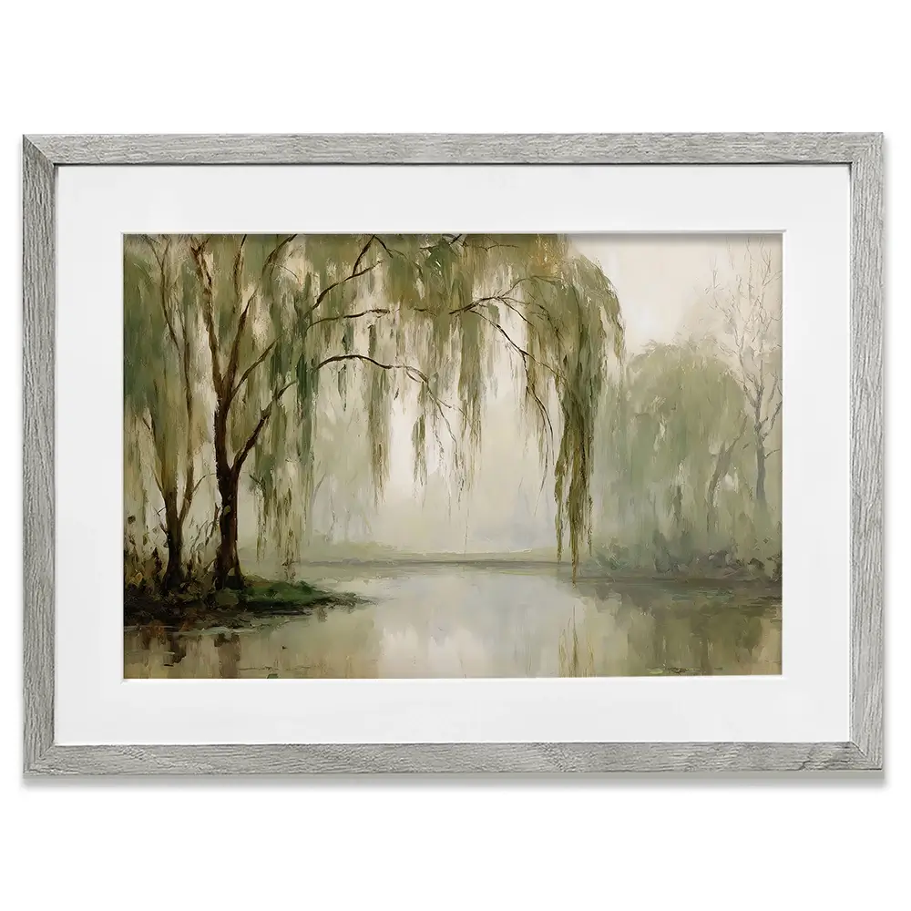 Willow Tree Framed Art Print Willow Tree Framed Art Print wall art product Petals Prints Design - Independent