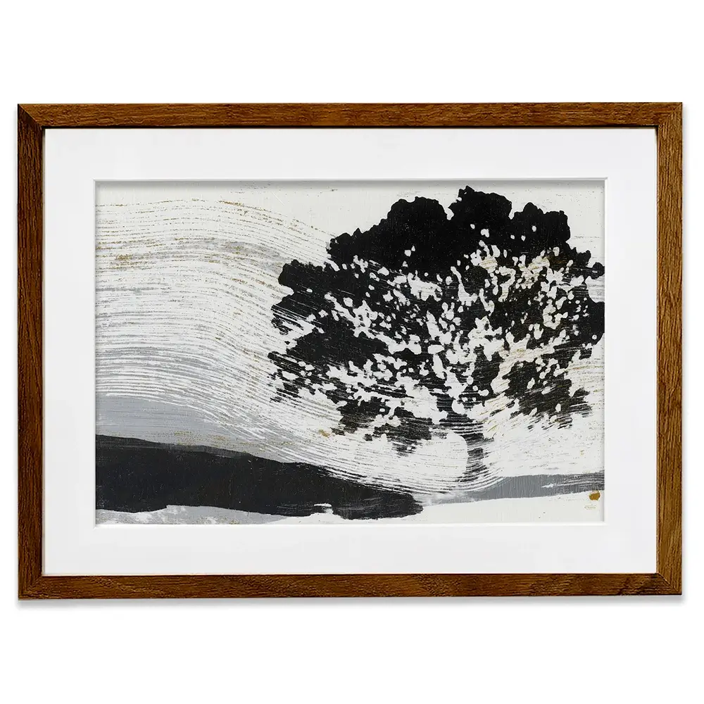 Wind Bent Tree Framed Art Print Wind Bent Tree Framed Art Print wall art product Chromatic Storm Studio