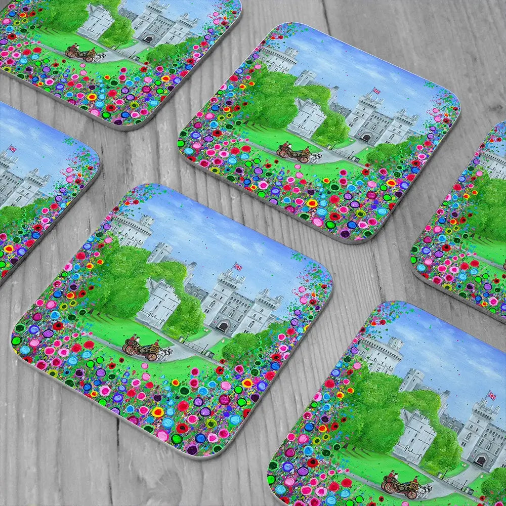 Windsor Castle Royal Edition Coaster Set Windsor Castle Royal Edition Coaster Set wall art product Jo Gough
