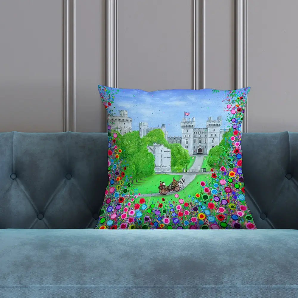 Windsor Castle Royal Edition Cushion Windsor Castle Royal Edition Cushion wall art product Jo Gough