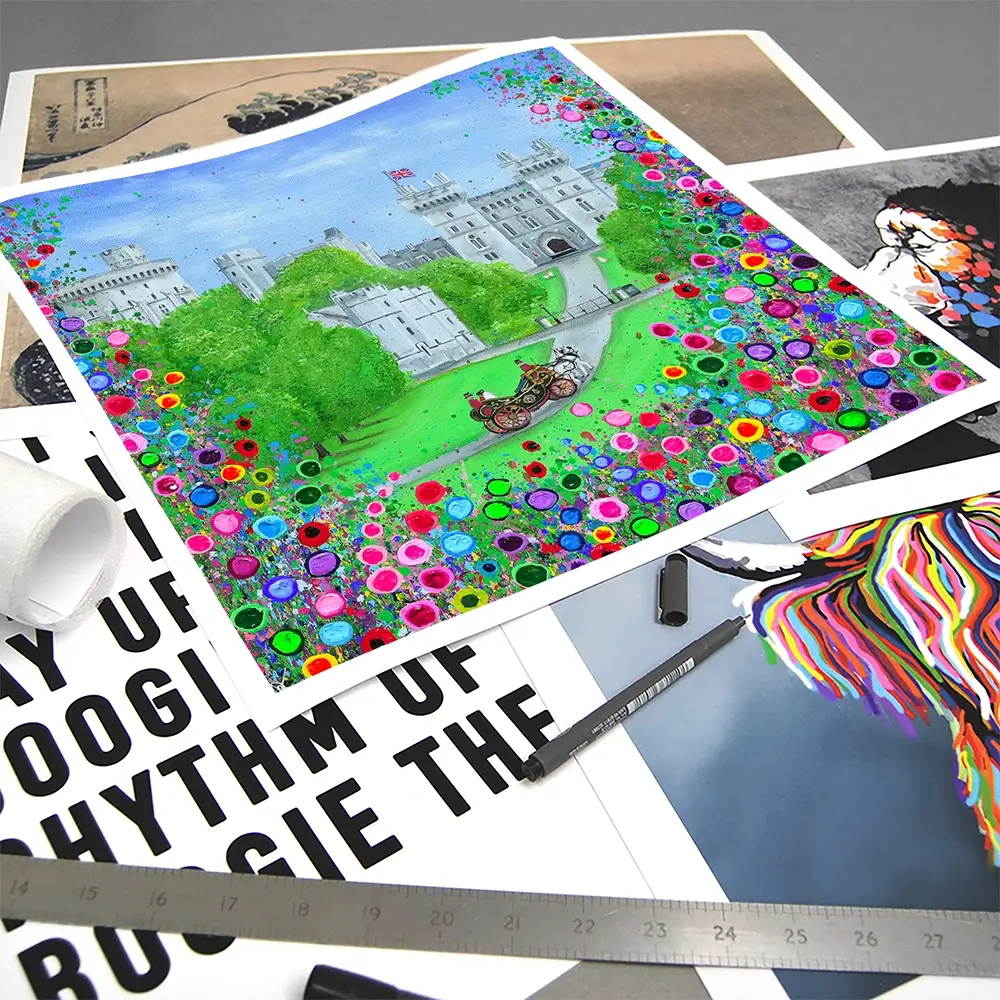 Windsor Castle Royal Edition Square Art Print Windsor Castle Royal Edition Square Art Print wall art product Jo Gough