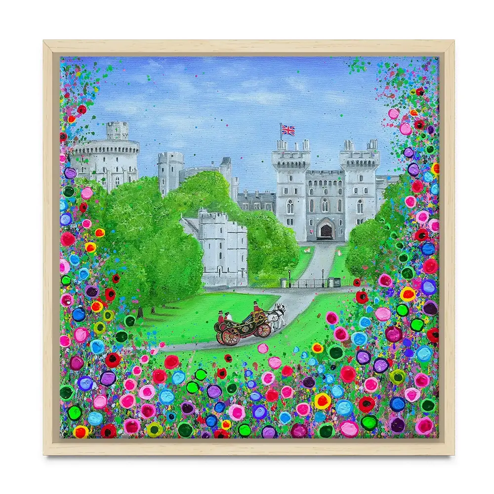 Windsor Castle Royal Edition Square Canvas Print Windsor Castle Royal Edition Square Canvas Print wall art product Jo Gough