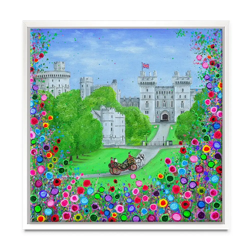 Windsor Castle Royal Edition Square Canvas Print Windsor Castle Royal Edition Square Canvas Print wall art product Jo Gough