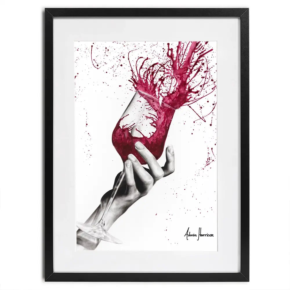 Wine Twirl Framed Art Print Wine Twirl Framed Art Print wall art product Ashvin Harrison