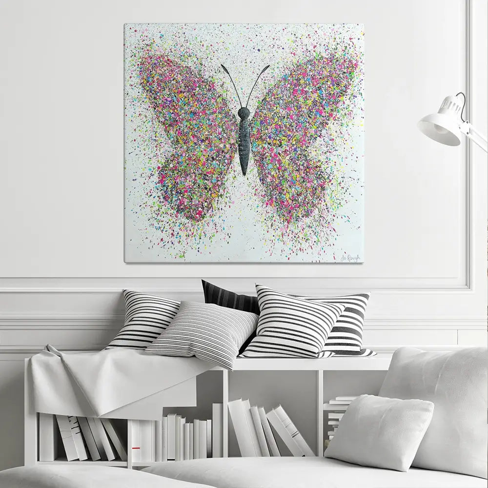 Wings Of Love Square Canvas Print Wings Of Love Square Canvas Print wall art product Jo Gough