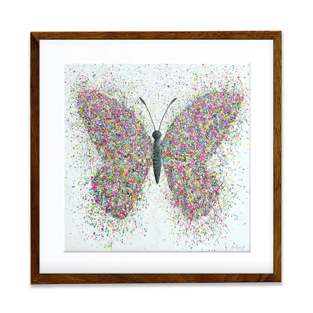 Wings Of Love Square Framed Art Print Wings Of Love Square Framed Art Print wall art product Jo Gough