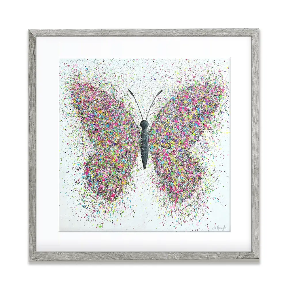 Wings Of Love Square Framed Art Print Wings Of Love Square Framed Art Print wall art product Jo Gough
