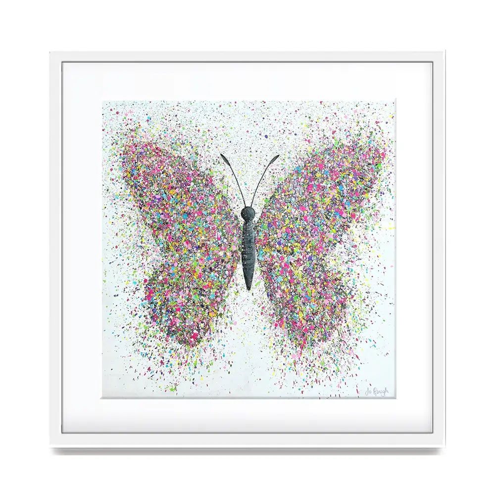 Wings Of Love Square Framed Art Print Wings Of Love Square Framed Art Print wall art product Jo Gough