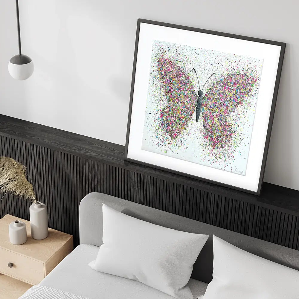 Wings Of Love Square Framed Art Print Wings Of Love Square Framed Art Print wall art product Jo Gough