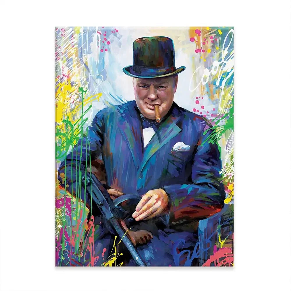 Winston Churchill Canvas Print Winston Churchill Canvas Print wall art product Leon Devenice