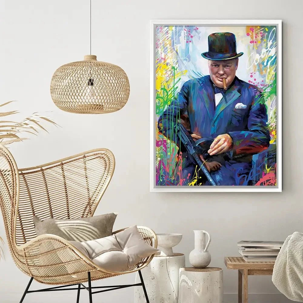 Winston Churchill Canvas Print Winston Churchill Canvas Print wall art product Leon Devenice