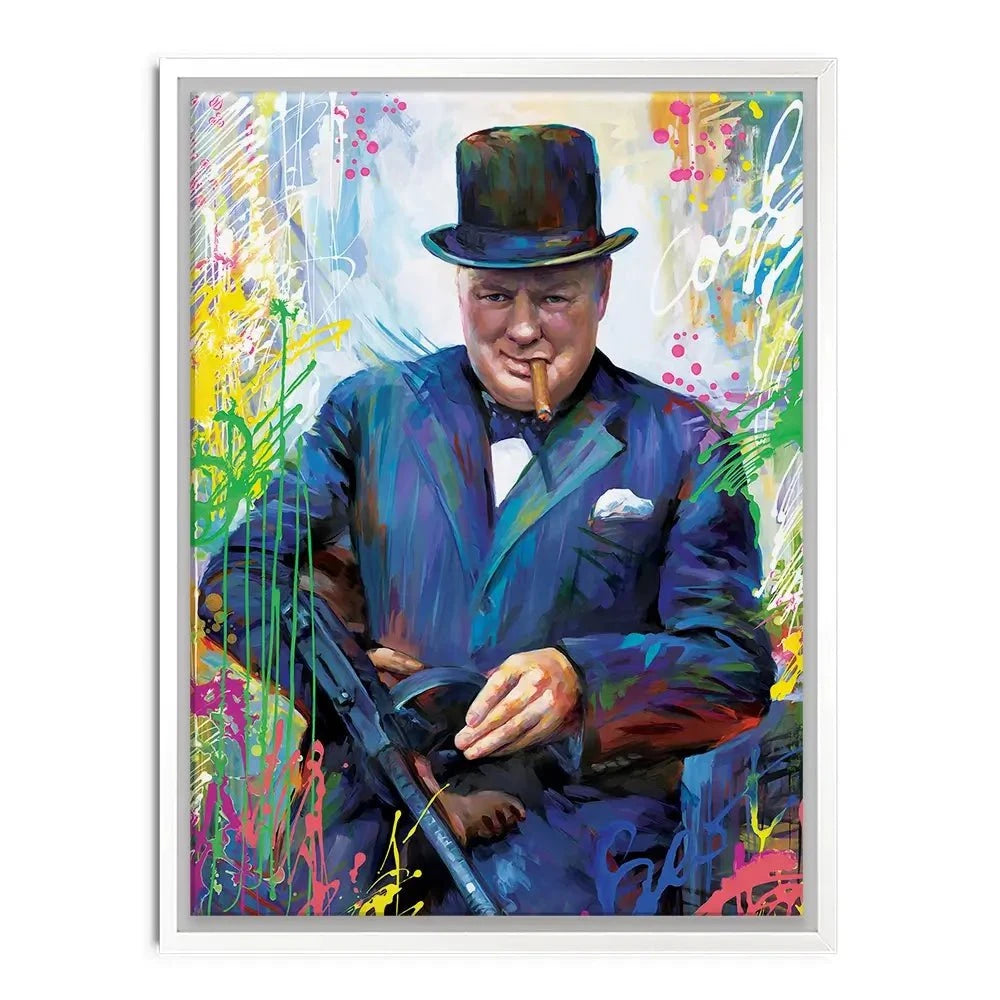 Winston Churchill Canvas Print Winston Churchill Canvas Print wall art product Leon Devenice