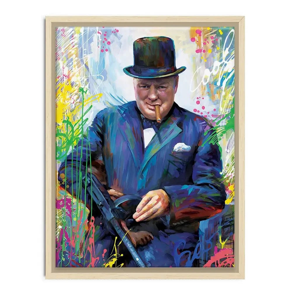 Winston Churchill Canvas Print Winston Churchill Canvas Print wall art product Leon Devenice