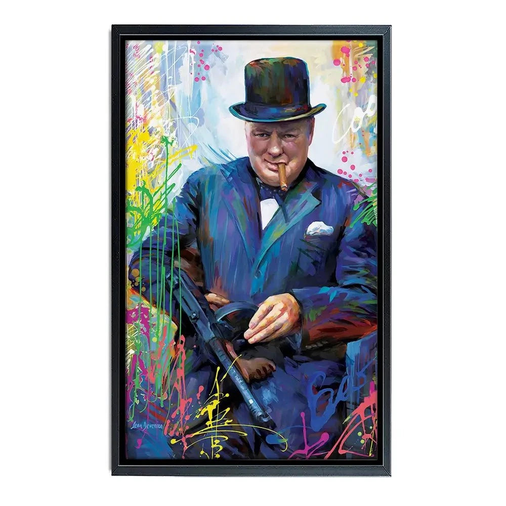 Winston Churchill Canvas Print Winston Churchill Canvas Print wall art product Leon Devenice
