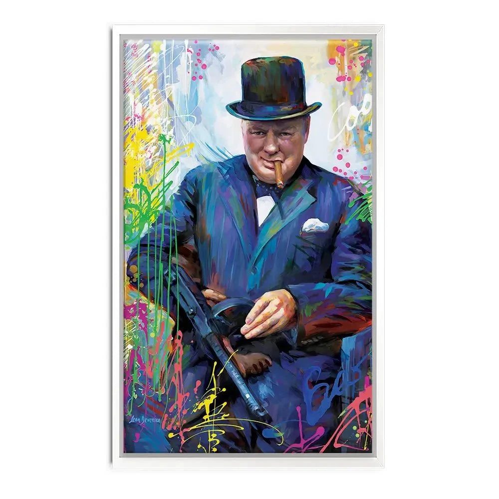 Winston Churchill Canvas Print Winston Churchill Canvas Print wall art product Leon Devenice