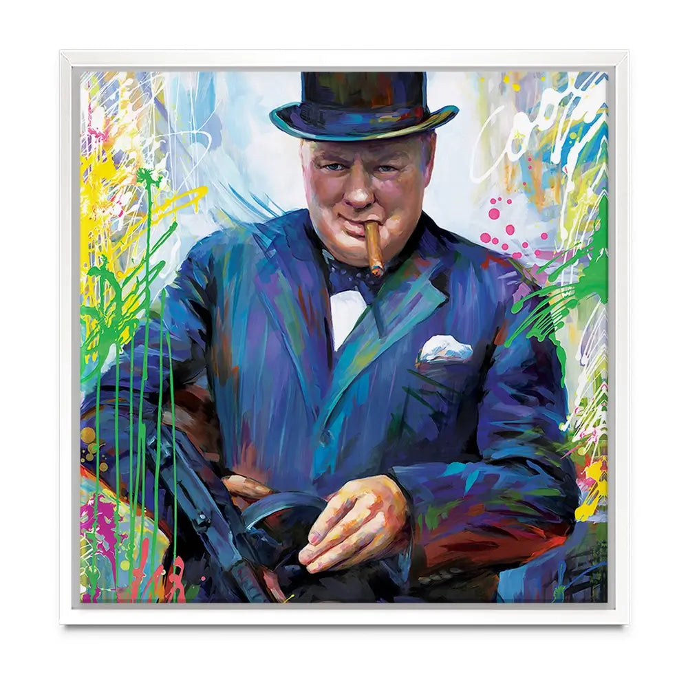 Winston Churchill Oversized Canvas Print Winston Churchill Oversized Canvas Print wall art product Art Print Shop