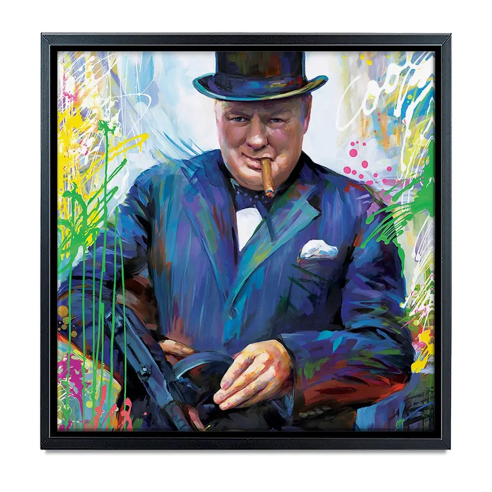 Winston Churchill Oversized Canvas Print Winston Churchill Oversized Canvas Print wall art product Art Print Shop