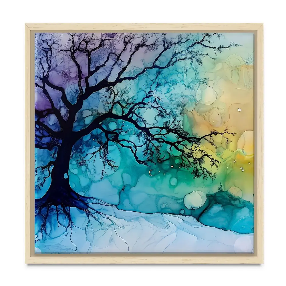Winter Dawn Square Canvas Print Winter Dawn Square Canvas Print wall art product Art Print Shop
