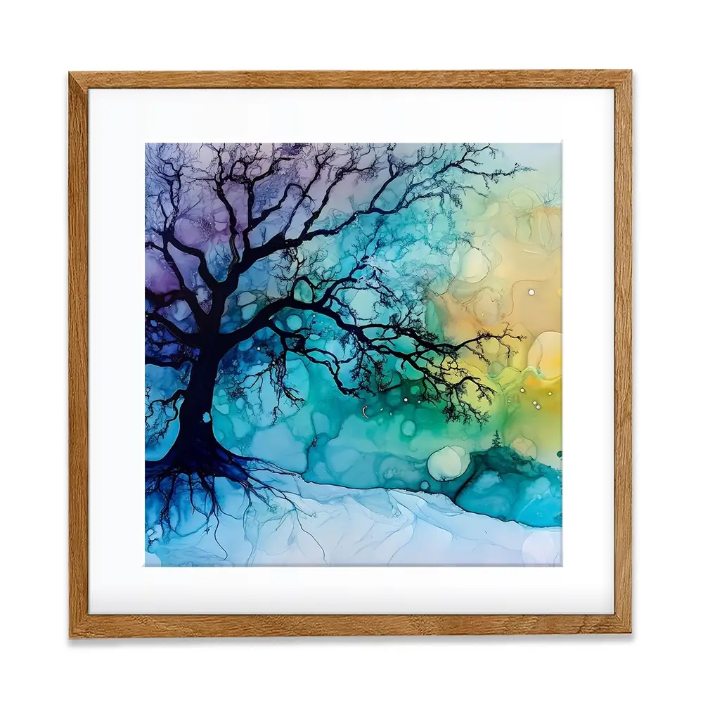 Winter Dawn Square Framed Art Print Winter Dawn Square Framed Art Print wall art product Art Print Shop