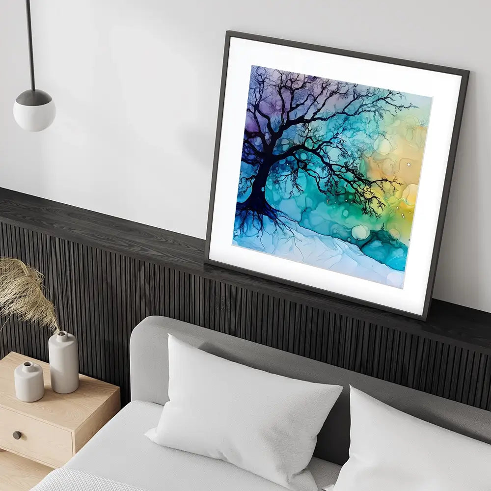 Winter Dawn Square Framed Art Print Winter Dawn Square Framed Art Print wall art product Art Print Shop