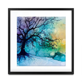 Winter Dawn Square Framed Art Print Winter Dawn Square Framed Art Print wall art product Art Print Shop