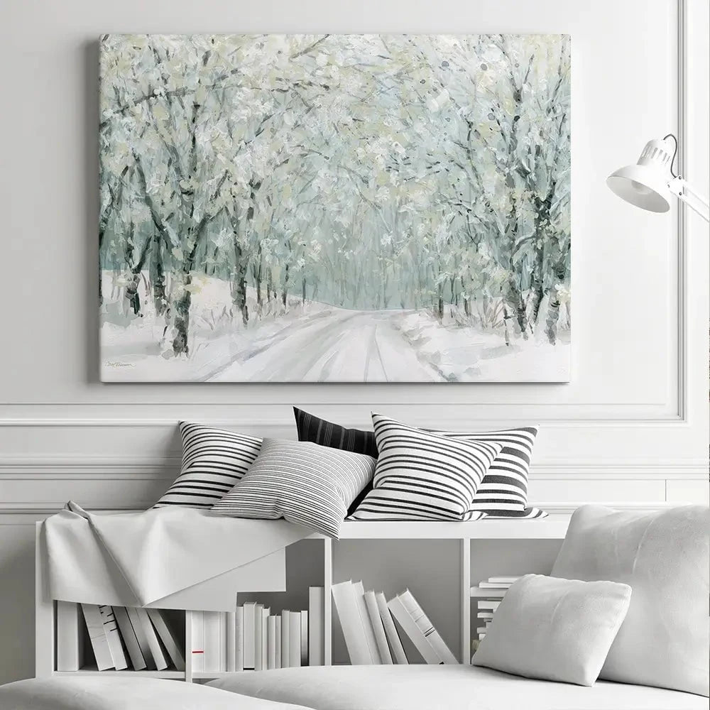 Winter Lane Canvas Print Winter Lane Canvas Print wall art product Carol Robinson