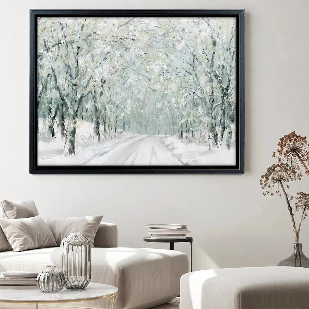 Winter Lane Canvas Print Winter Lane Canvas Print wall art product Carol Robinson