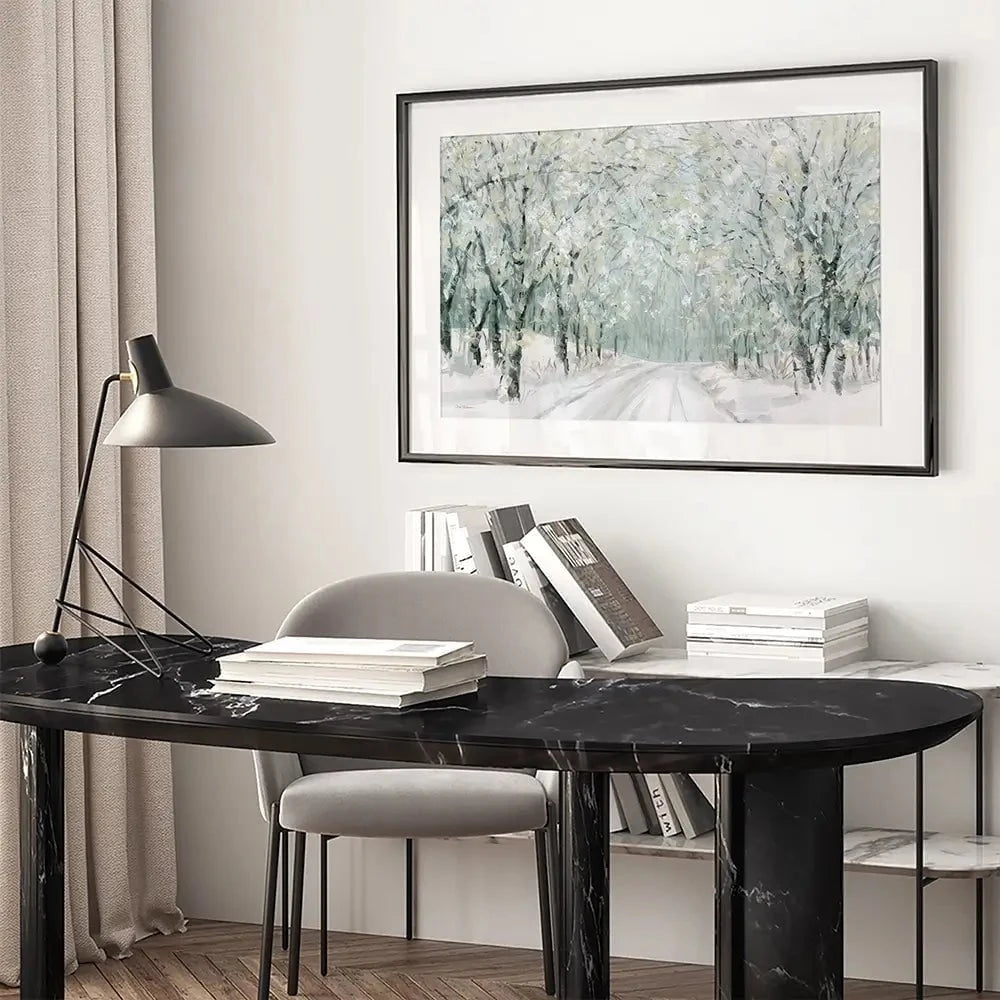 Winter Lane Framed Art Print Winter Lane Framed Art Print wall art product Carol Robinson