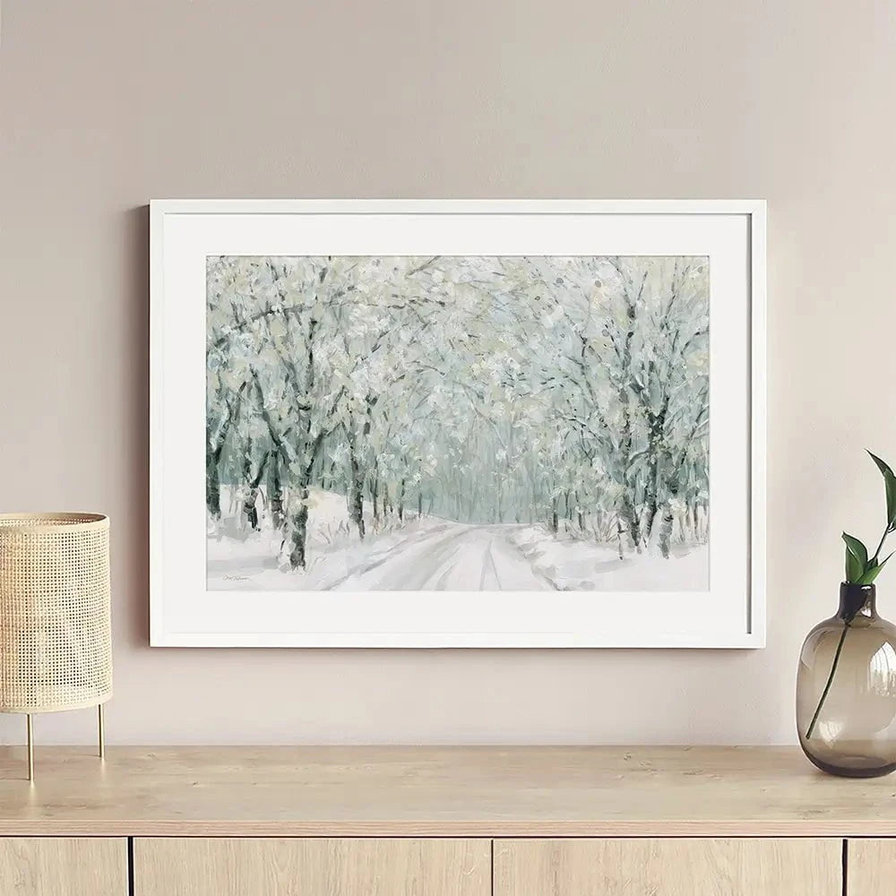 Winter Lane Framed Art Print Winter Lane Framed Art Print wall art product Carol Robinson