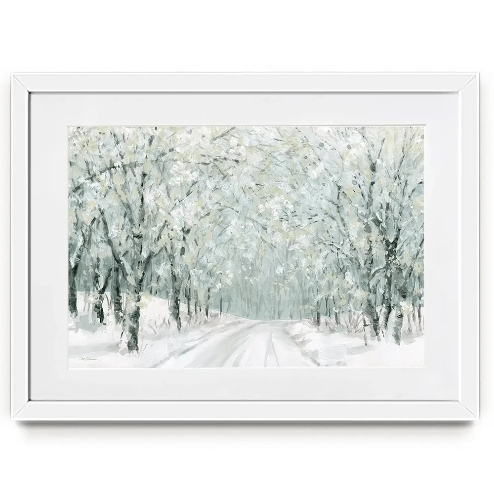 Winter Lane Framed Art Print Winter Lane Framed Art Print wall art product Carol Robinson