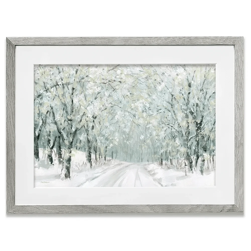 Winter Lane Framed Art Print Winter Lane Framed Art Print wall art product Carol Robinson