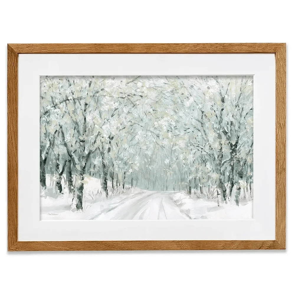 Winter Lane Framed Art Print Winter Lane Framed Art Print wall art product Carol Robinson