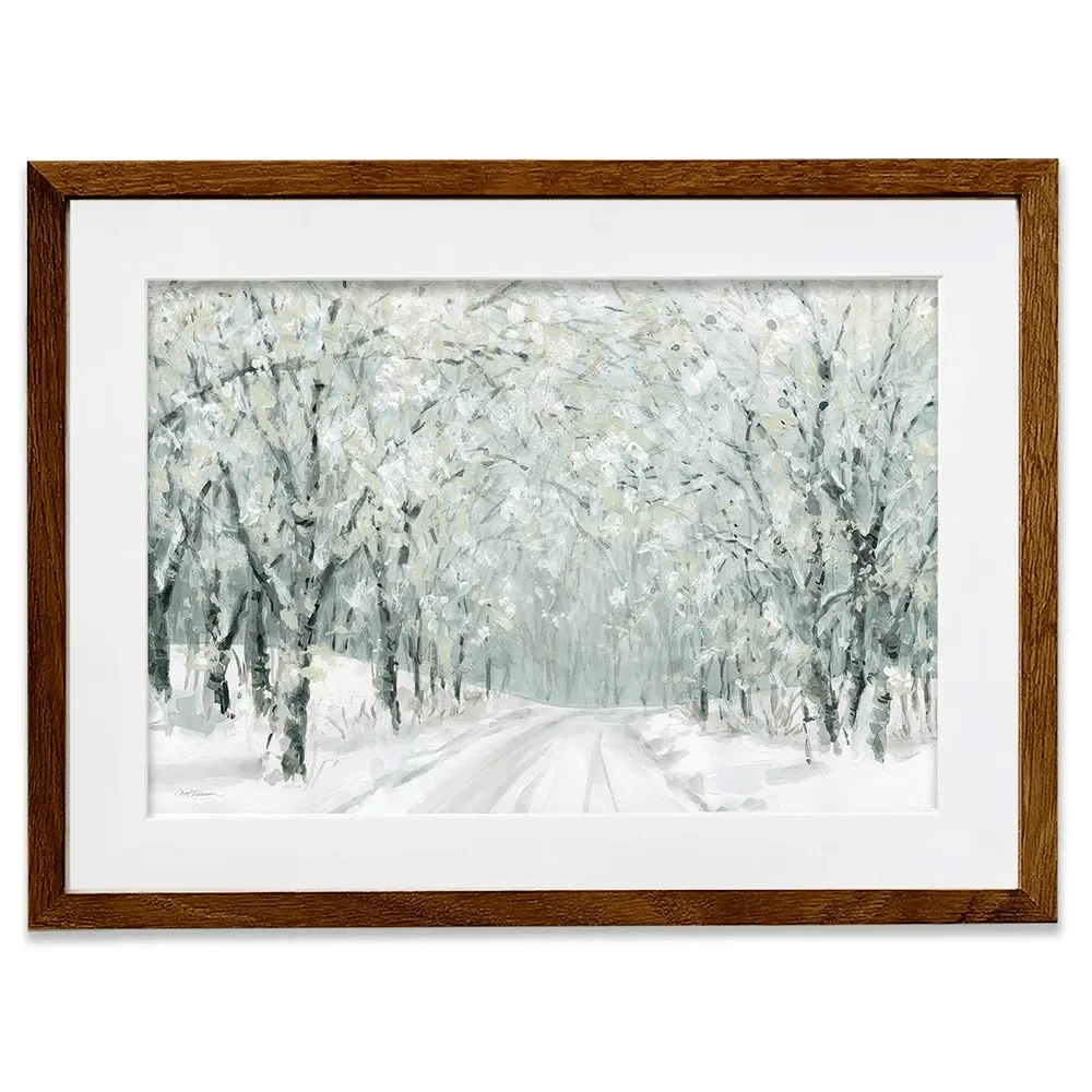 Winter Lane Framed Art Print Winter Lane Framed Art Print wall art product Carol Robinson