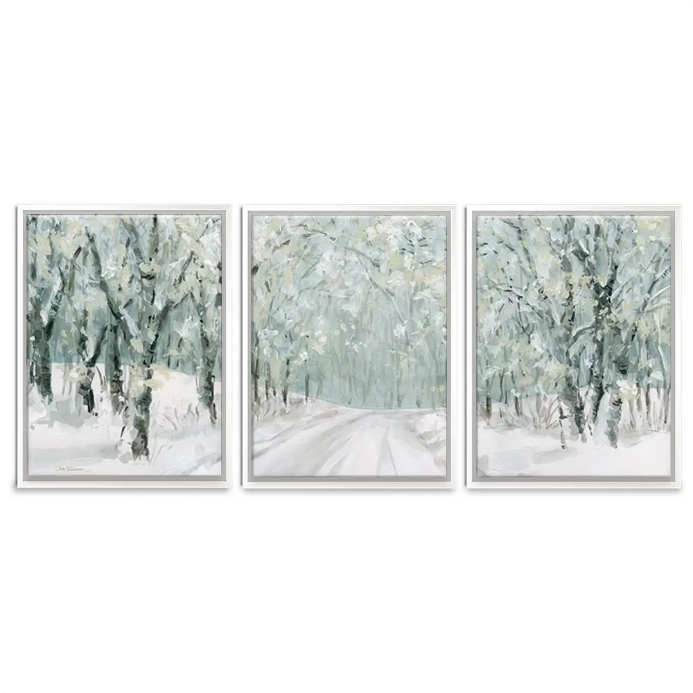 Winter Lane Trio Canvas Print Winter Lane Trio Canvas Print wall art product Carol Robinson