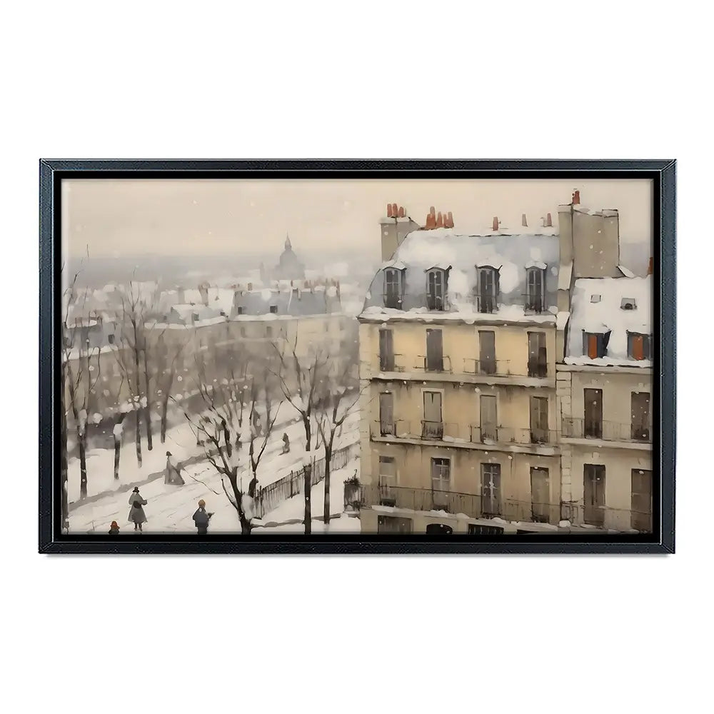 Winter Town Canvas Print Winter Town Canvas Print wall art product Arlington Prints - Independent