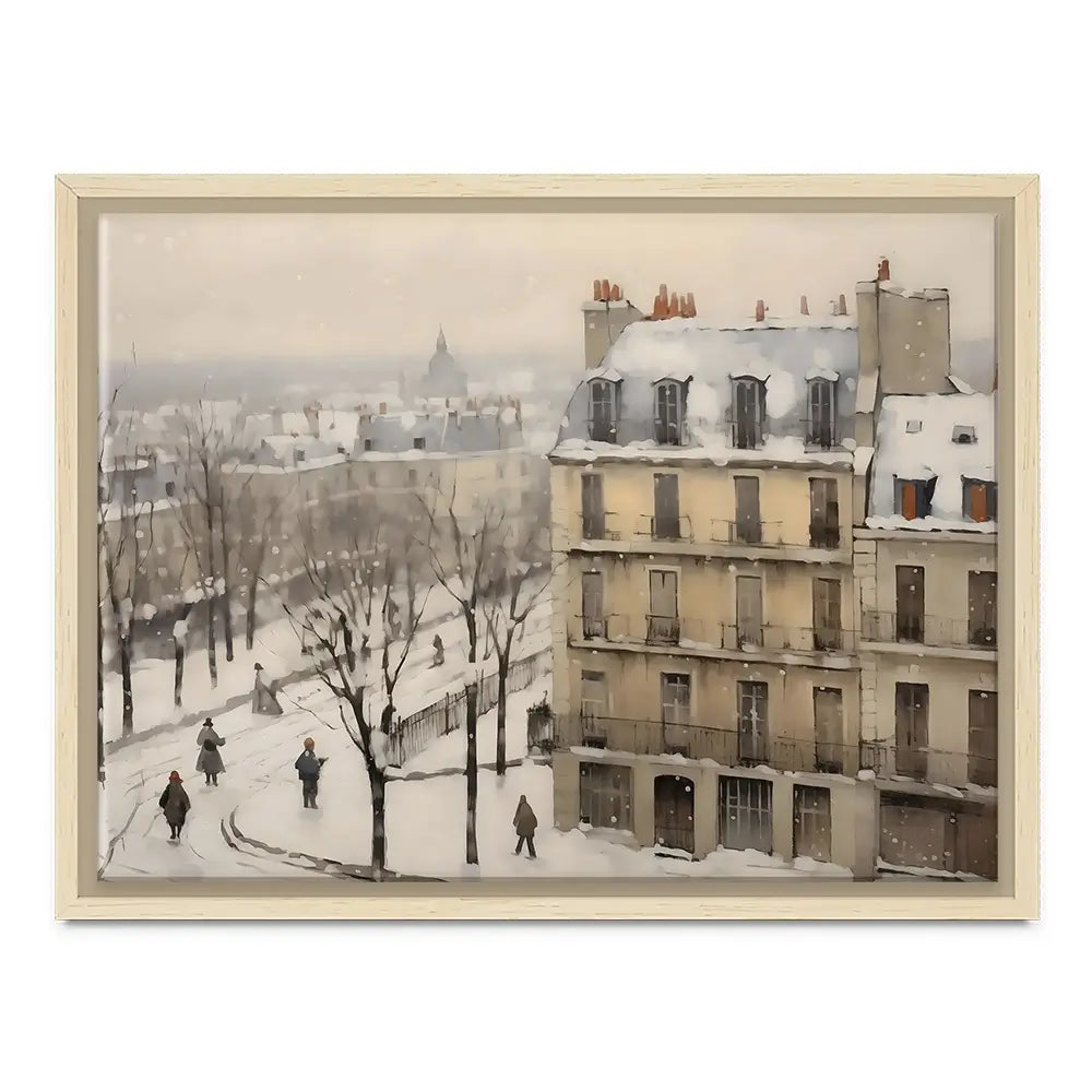 Winter Town Canvas Print Winter Town Canvas Print wall art product Arlington Prints - Independent