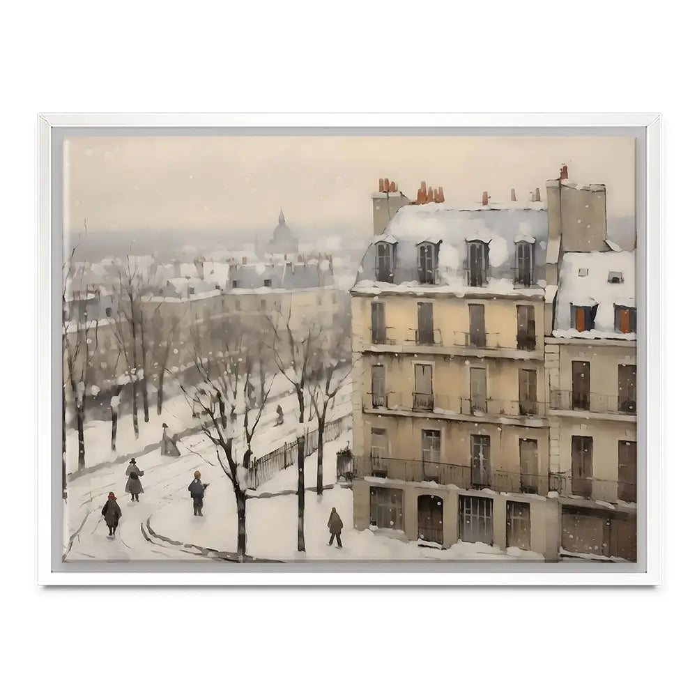 Winter Town Canvas Print Winter Town Canvas Print wall art product Arlington Prints - Independent