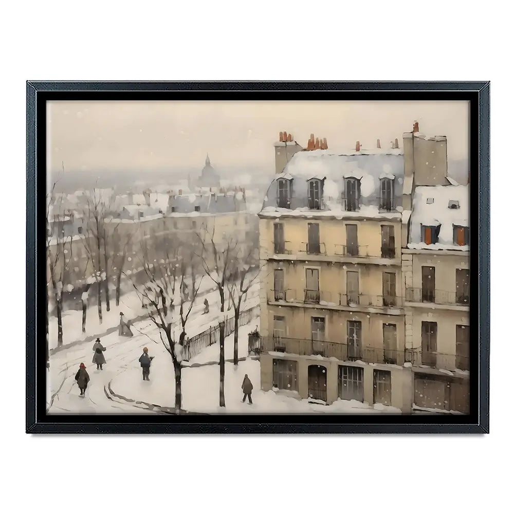 Winter Town Canvas Print Winter Town Canvas Print wall art product Arlington Prints - Independent