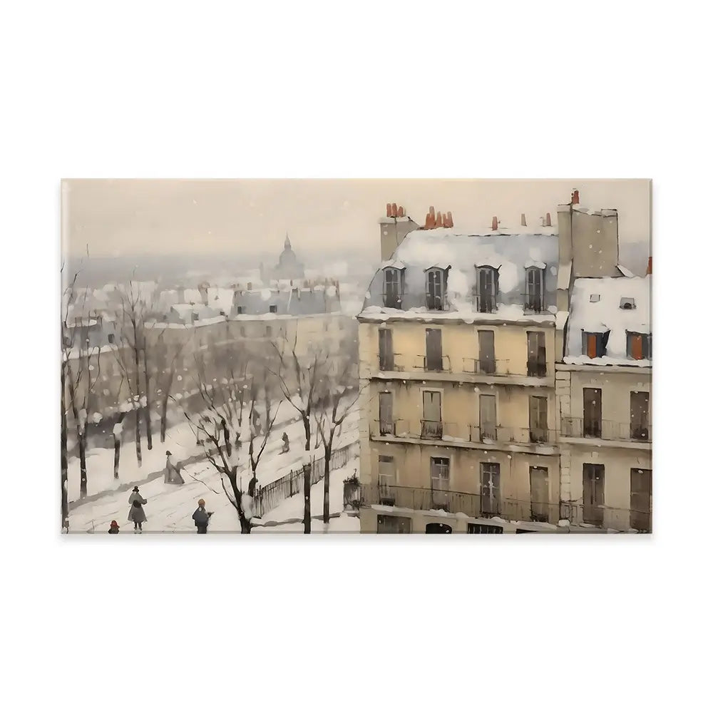 Winter Town Canvas Print Winter Town Canvas Print wall art product Arlington Prints - Independent