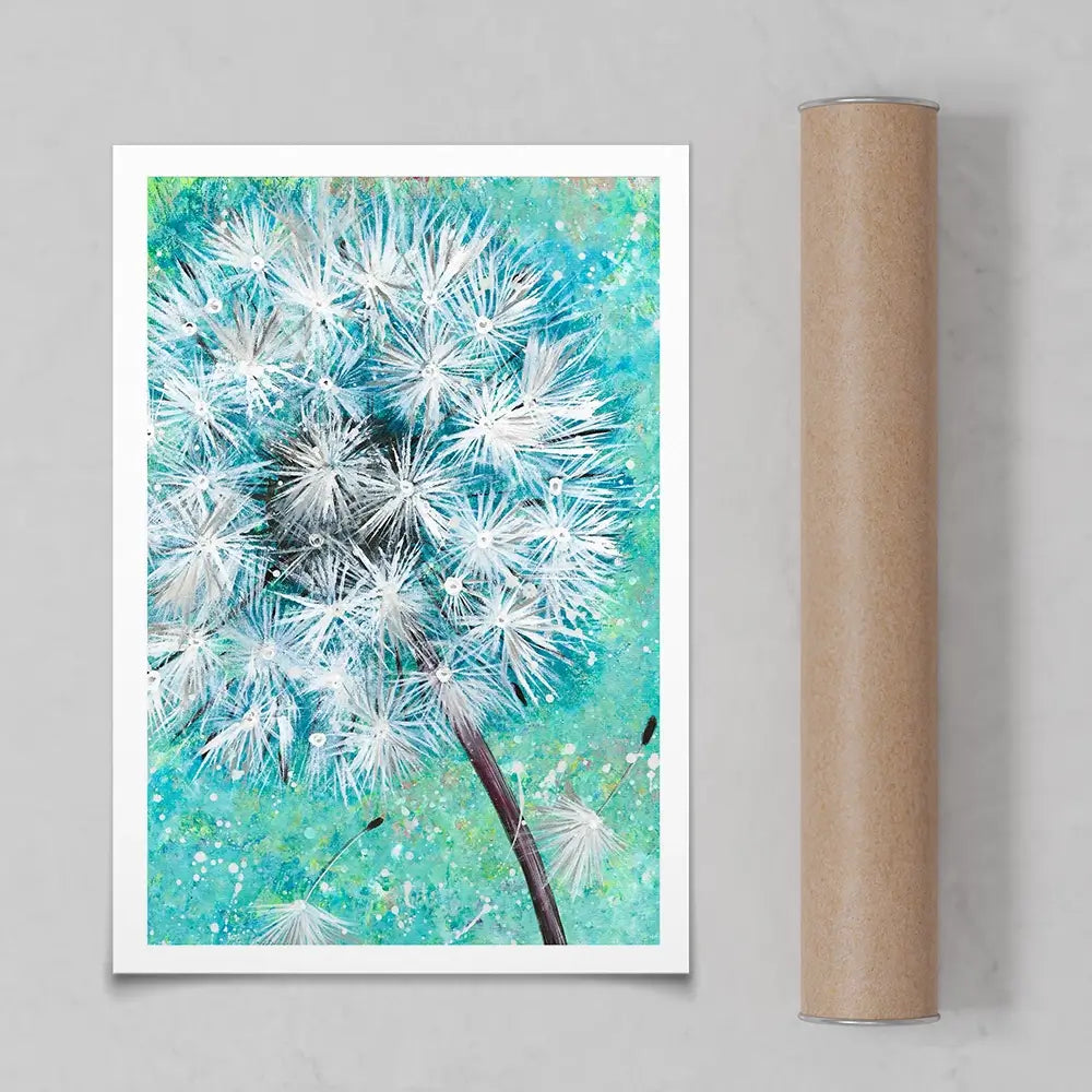 Wish Flower Art Print Wish Flower Art Print wall art product Emma LC Art