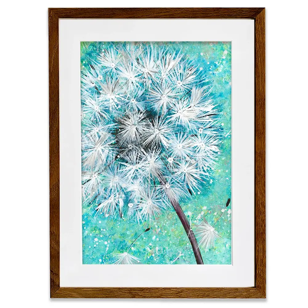Wish Flower Framed Art Print Wish Flower Framed Art Print wall art product Emma LC Art