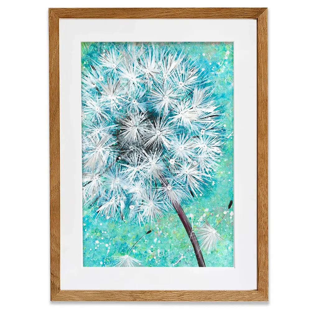 Wish Flower Framed Art Print Wish Flower Framed Art Print wall art product Emma LC Art