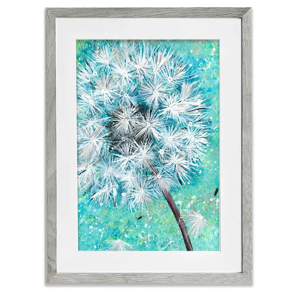 Wish Flower Framed Art Print Wish Flower Framed Art Print wall art product Emma LC Art
