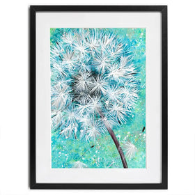 Wish Flower Framed Art Print Wish Flower Framed Art Print wall art product Emma LC Art