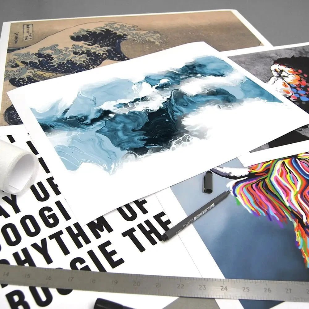 Wispy Blue Art Print Wispy Blue Art Print wall art product allart / Shutterstock