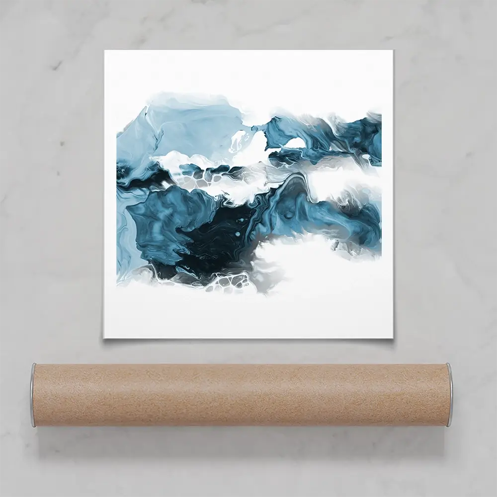 Wispy Blue Square Art Print Wispy Blue Square Art Print wall art product allart / Shutterstock